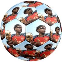 Lamin Yamal Size 5 Soccer Football Machine Sewn Indooroutdoor Universal Football Unique Gift For Soccer Lovers zq