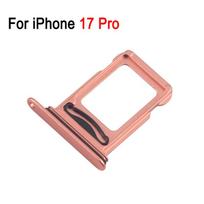 Dual Version SIM Card Tray For iPhone 17 Pro / 17 Pro Max, SIM+SIM Card Tray Replacement Part 17 Pro (Orange) white