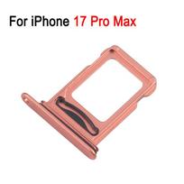 Dual Version SIM Card Tray For iPhone 17 Pro / 17 Pro Max, SIM+SIM Card Tray Replacement Part 17 Pro Max (Orange)
