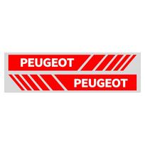 2 vnt. automobilio logotipo lipdukai galinio vaizdo veidrodėliui, kėbulo modifikavimo lipdukai, tinkami Peugeot 207 3008 206 208 308 307 407 white