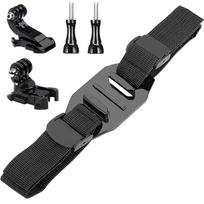 Vented Helmet Strap Mount Belt Holder For GoPro Hero 13 12 11 10 9 8 7 5 Insta360 SJCAM AKASO DJI Osmo Action Camera Accessories