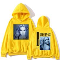 Britney Spears Portrait Graphic Hoodie Men Women Long Sleeve Pullover Hooded Sweatshirt Front and Back Print Fan Merch XL juoda