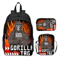 16-Inch Gorilla Tag Backpack Set for Kids: 3-Piece School Bag for Boys & Girls 16-inch Backpack + Shoulder Bag + Pencil Case