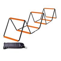 Orange Soccer Speed Ladder Carbon Steel Footwork Training Jump Ladder Agile Ladder  Outdoor Sports 8 Rung