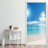 Medinis sujungimo durų lipdukas Mediena Creative Retro Lipnūs 3D tapetai „pasidaryk pats“ Tapetai „Pegatina Para Puerta“ kambario apdaila Porte 40x120cm