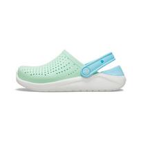 Crocs Literide Casual Clogs Kids Footwear Green Blue 205964-3TM 27-28 white
