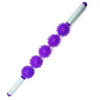 Spaudimo taškų raumenų volelis masažinis strypas nugarai, kaklui, kojoms, nugarai, kūnui volelis giliųjų audinių masažinis strypas įrankiai One Size violetinė