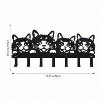 Cat Paw Wall Hooks Space Saving Home Decor Organizer for Keys Towels Coats Funny Gift Animal Decor Kitchen Bathroom Entryway įvairiaspalvis