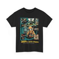 Stanley Kubrick 2001: Kosminė odisėja filmo marškinėliai Unisex sunkaus medvilnės marškinėliai Unisex marškinėliai XXXL black
