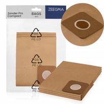 Popieriniai dulkių siurblio maišeliai Zeegma Zonder Pro Compact, 3 vnt., 6 l, 30 × 15 cm