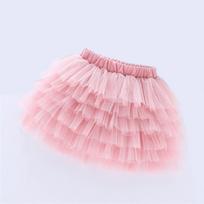 Elegant Girls 6-Layer Tulle Tutu Skirt Baby Kids Princess Birthday Party Skirts Children Dance Skirt Summer 2-16 Years 2-3T white