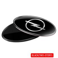 Q1021For Opel OPC Astra K Vectra Corsa Zafira Insignia Mokka Car Styling Body Trunk Aluminum Oval Cover Sticker Emblem Accessories black