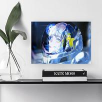 Cyberpunk Edgerunners Anime Tapestry Polyester Wall Hanging Cyberpunk Aesthetic Decor for Bedroom Gaming Room Dorm 100X70CM gray