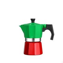 Octagonal Espresso Pot Portable Stovetop Kitchenware Grade Material green