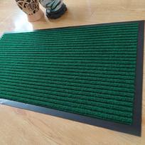 Modern Simple Patterned Corrugated Doormat With Absorbent Fibers For Indoor And Outdoor Use 60x90cm žalia