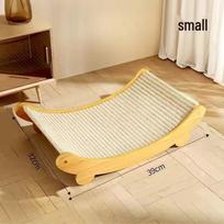 Jute Sisal Cat Scratch Board: Durable, No-Shed, Sofa Protector, Integrated Cat Bed & Scratch Pad Jute beige