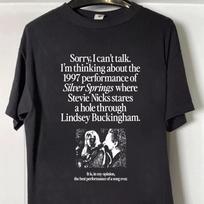Retro Stevie Nicks ikoniški marškinėliai, Silver Springs gyvo pasirodymo 1997 m. marškinėliai 110 black