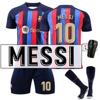 Barselonos namų futbolo marškinėlių komplektas 10 Messi Gerbėjų versija Marškinėliai Šortai #28 įvairiaspalvis