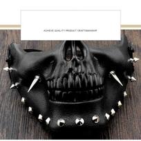 Cyberpunk Style Steam Punk Party Personality Chain Halloween Adult Mask Party Mask Cosplay Masque Cyberpunk gray