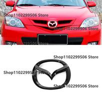 Plastikinis automobilio priekinės bagažinės emblema Mazda 3 logotipui Vairo emblema 3D kėbulo keičiama lipdukas Galinės uodegos apdailos dekoracija glossy black black