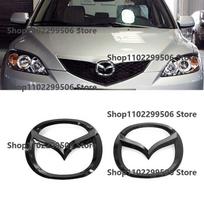 Plastikinis automobilio priekinės bagažinės emblema Mazda 3 logotipui Vairo emblema 3D kėbulo keičiama lipdukas Galinės uodegos apdailos dekoracija silvery