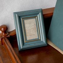 2PCS Small Frame Rustic Antique Picture Frames Mini Square Display Holders Handmade Photo Storage Frame Bedroom black