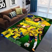 Name Custom Neymar Jr Art Carpet Rug for Living Room Bedroom Home Sofa Decoration,Kids play Non-slip Floor Mat 100x120cm( 39x47in )