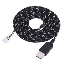 2.2 metrų USB kabelis, laidas, pakaitalas Steelseries kana pelės laidui, juodas+baltas black