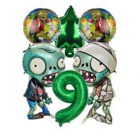 Game Plants vs. Zombies Birthday Decoration Tableware Kit Happy Birthday Banner Balloons Party Favor Gifts Baby Shower Supplies