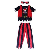 Kids Halloween Costume Caribbean Pirate Captain Outfit Party Cosplay Dress Up Ages 10-15 XXL 140-150cm black