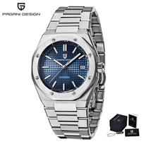 Pagani Design Nauji vyriški mechaniniai laikrodžiai Miyota 8215 Madingi 100M Vandeniui atsparūs laikrodžiai Safyro stiklas Laikrodis Relojes Hombres PD1673 MIYOTA 8215 gray