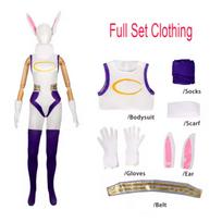 Mha Rabbit Hero Mirko Cosplay Sexy Costume Anime Bnha Rumi Usagiyama Miruko Role Playing Halloween Party Disguise Women Suit S white