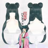 Maomao Cosplay Kostiumas Perukas Anime Vaistininkės Dienoraščiai Rožinė Suknelė Helovino Šventė Moterims S black