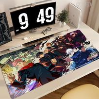 XXL Anime Jujutsu Kaisen Mouse Pad Gaming Accessories Office Gamer Keyboard Desk Mat Rubber Non-Slip Laptop Satoru Gojo Mousepad 60x30cm gray