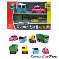 Kilmės Korėjos modelis – mažasis autobusas TAYO Friends Special 4 vnt. (2 rinkinys, Bongbong, Heart Max Poco) 18 x 12 x5.3 cm black