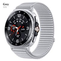 Nailono kilpinis dirželis Samsung Galaxy Watch 9/8 40mm 44mm pintas patogus kvėpuojantis dirželis Galaxy Watch 8 classic priedams Galaxy Watch 8 40mm pilka