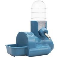 2025 Trend Automatic Water Bottle Dispenser 3 In 1 No Drip Small Animal Water Bottle With Food Container 4 Oz For Hamsters mėlyna