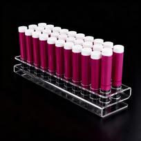 Acrylic Pen Holder Display Stand Makeup Brush Rack Clear 26 Hole Organizer for white