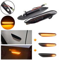 NEW LED Side Marker Lamp Dynamic Signal Light For BMW E60 E61 E90 E91 E92 E93 E81 E82 E87 E88 E46 X3 E83 X1 E84 black
