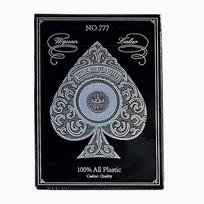 Durable Waterproof PVC Playing Cards with Gold Silver Edges Large Character Deck for Fun Parties Competitive Multiplayer Games sidabras