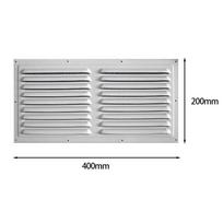 Aluminum Alloy Air Vent Grille Air System Net Cover Screen Heating Cooling Vents Plate Window Square Vent 200*300mm/200*400mm white