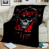 Rock Slayer Heavy Metal Grupės Antklodė, Minkšta Mesti Antklodė Namams Miegamajam Lovai Sofai Piknikui Kelionei Biurui Poilsio Dangalas Vaikams 75x90cm gray