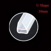 Priedai Santechnika Namų tobulinimas Langų sandariklis Stiklinės durys Orų sandariklis Sandarinimo juostelės Sandariklio juostelė U Shape 10mm gray