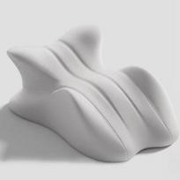 Ortopedinė miego pagalvė ant pilvo without small pillow pilka spalva