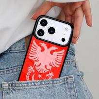 Albania Passport Phone Case for iPhone 16e 15 14 13 12 17 Pro Max Plus Air 17pro Cover Coque iPhone 15 black