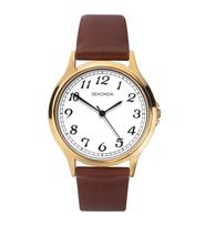 Sekonda, Sekonda, Quartz Leather Strap Watch, 1684.82, For Men