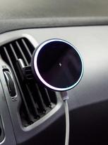 LED MagSafe Car Wireless Charger Vent Mount white