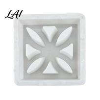 Garden Bed Decoration Tool Plastic Stepping Stones Mold Reusable Concrete Mold for Walkway Path Maker Durable DIY Casting Decorative Flagstone Maker C gray