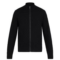LOUIS VUITTON Damier Signature Zip Through Cardigan 1A7XD6 56 juoda