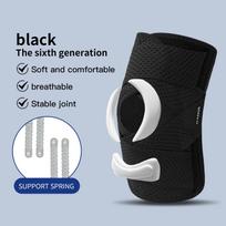 1Pcs Adjustable Knee Support Brace with Patella Gel Pad Men Women Meniscus Tear Knee Pain Injury Recovery,Workout,Sports 2XL black